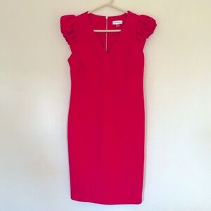 Hot pink Calvin Klein dress
